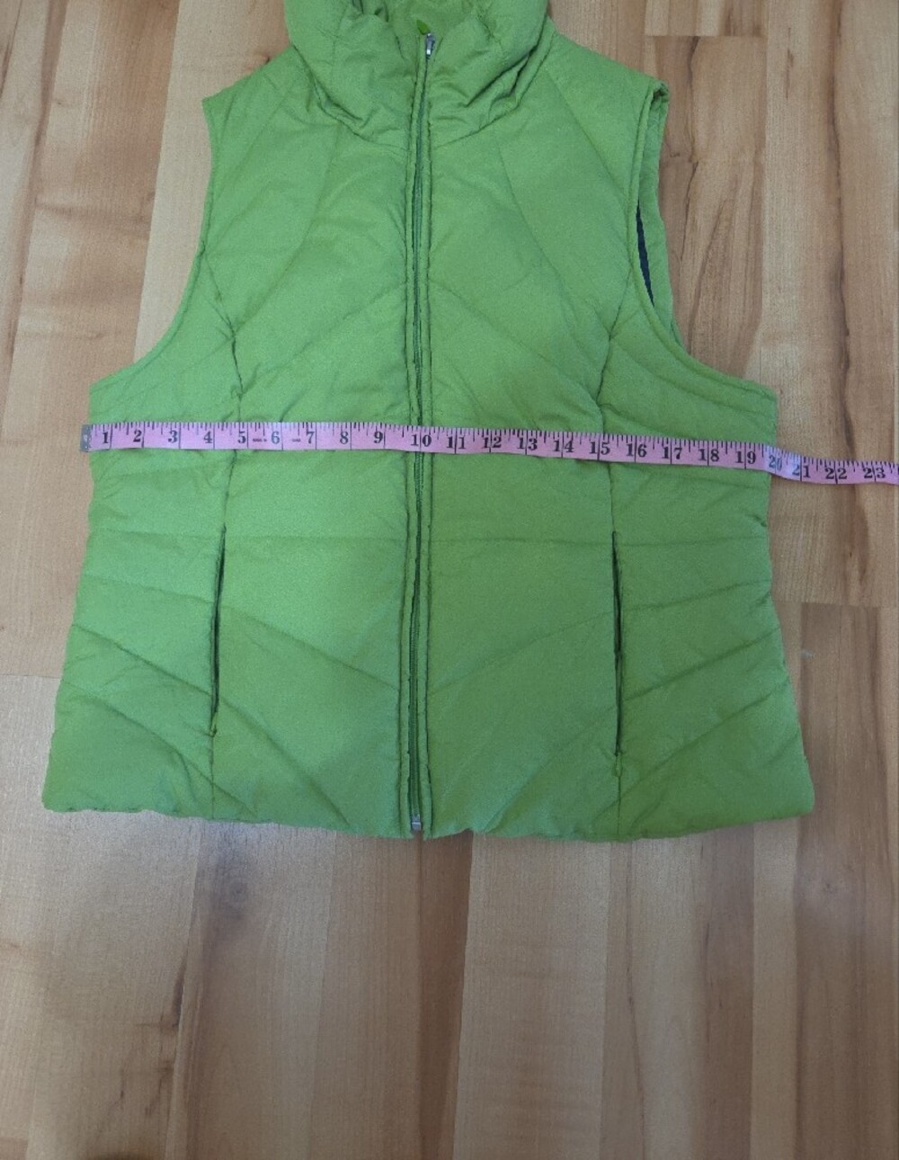 Kenneth Cole Reaction Lime Green Puffer With Zipper Vest Women's Large - Picture 13 of 16